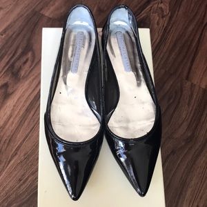 Stella Mccartney Black Pointed Vegetarian Flats